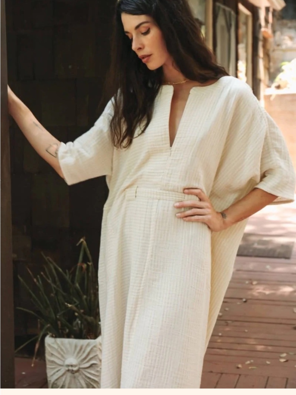 Odd Bird Co. Rüya Tunic NWT Ivory Size S